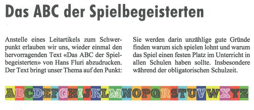 ABC der Spielebegeisterten